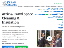 Tablet Screenshot of cleancrawls.com